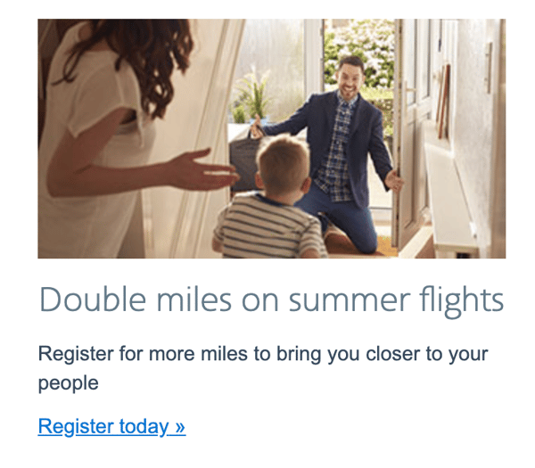 AA Double Miles On Summer Flights Promotion